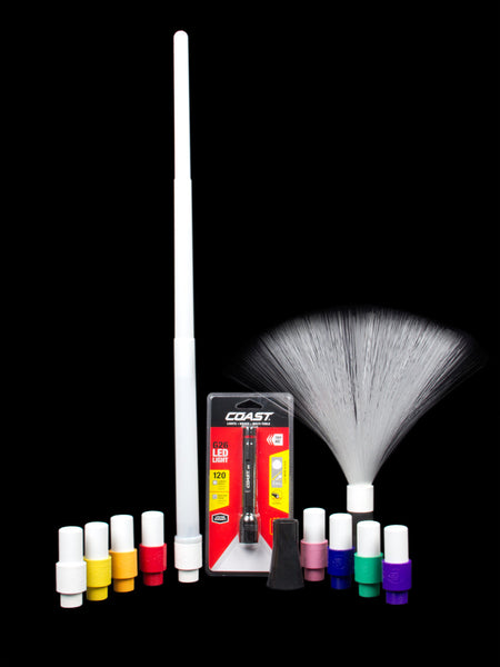 Light Painting Brushes Screw on Color Filters Set - 8 Colors